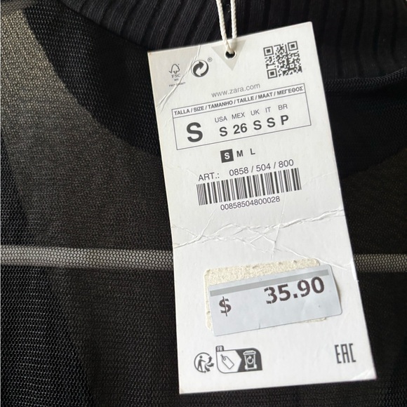 COMBINATION TULLE DRESS - ZARA - Picture 5 of 9